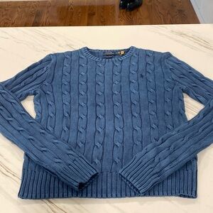 polo ralph lauren - garment dye/wash cable sweater